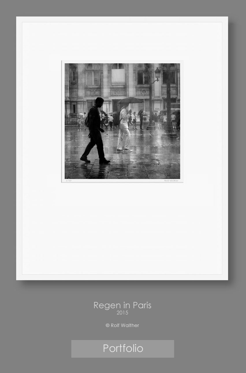 Regen in Paris, Fine Art Fotografie