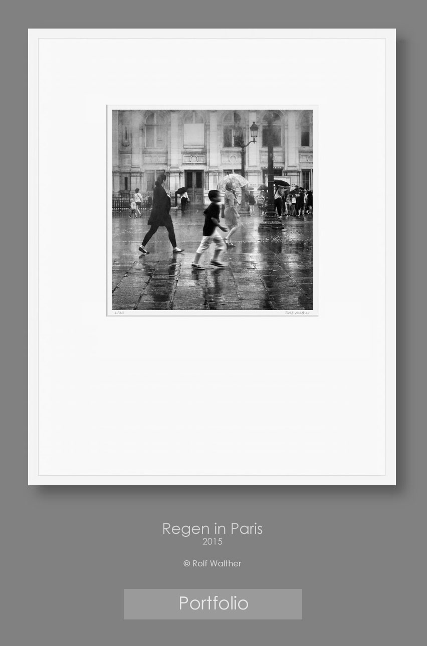 Regen in Paris, Fine Art Fotografie